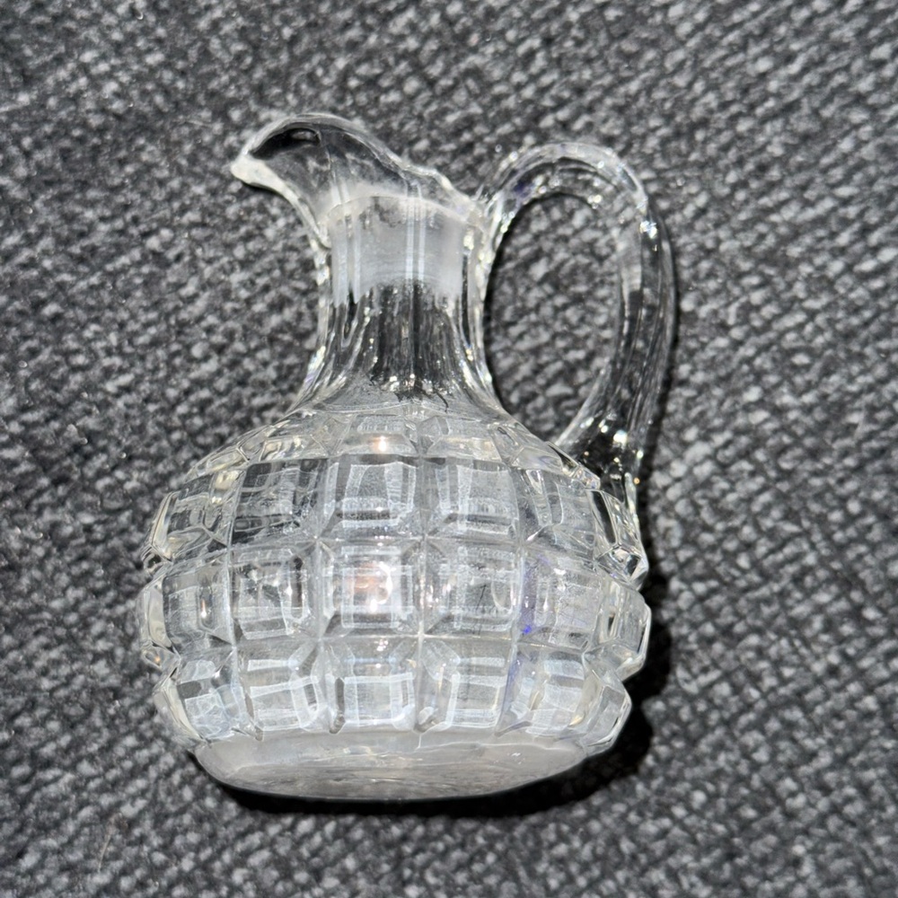Vintage Cruet - Elegant Clear Glass Pitcher